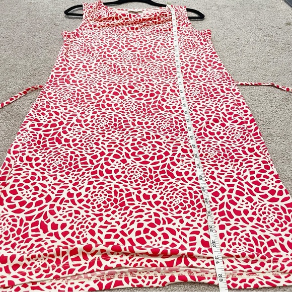 Ann Taylor LOFT Red and Off-White Dress Size Small - Picture 11 of 13